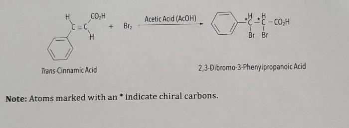 Erythro 2 3 dibromo phenylpropanoic acid